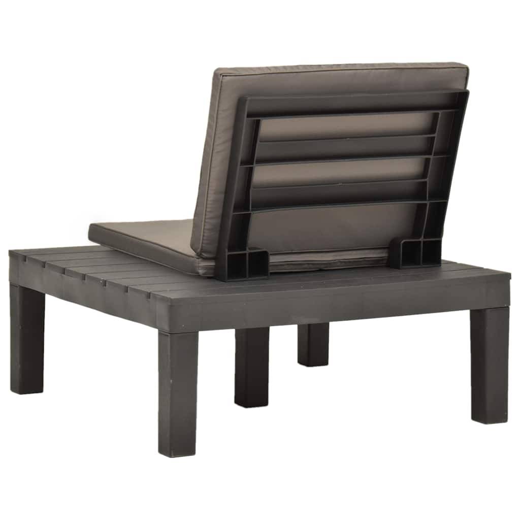 Prolenta Premium - Chaises de jardin plastique anthracite  78 x 78 x 70 cm  - Prolenta premium p3121.7 - Image 4