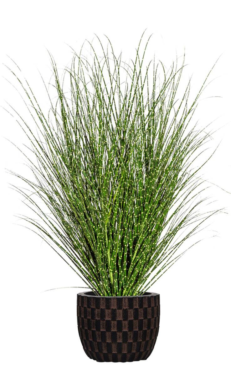 Artificielles - Miscanthus Zebrinus Factice,Graminée réaliste &pot H120cmD80cm Panache - Imagen 2