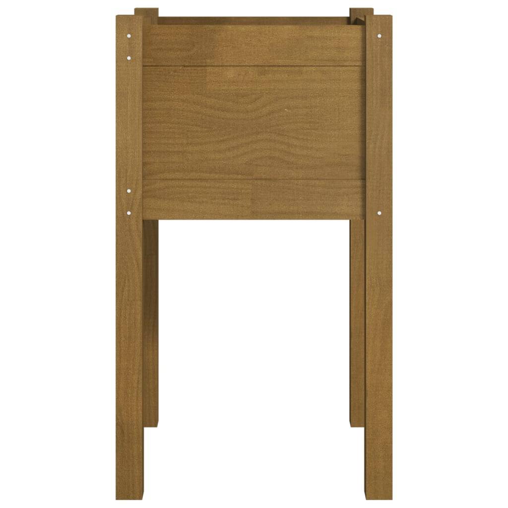 Vidaxl - Jardinière d'extérieur Marron miel 40x40x70 cm Pin massif vidaXL 810795 - Image 5
