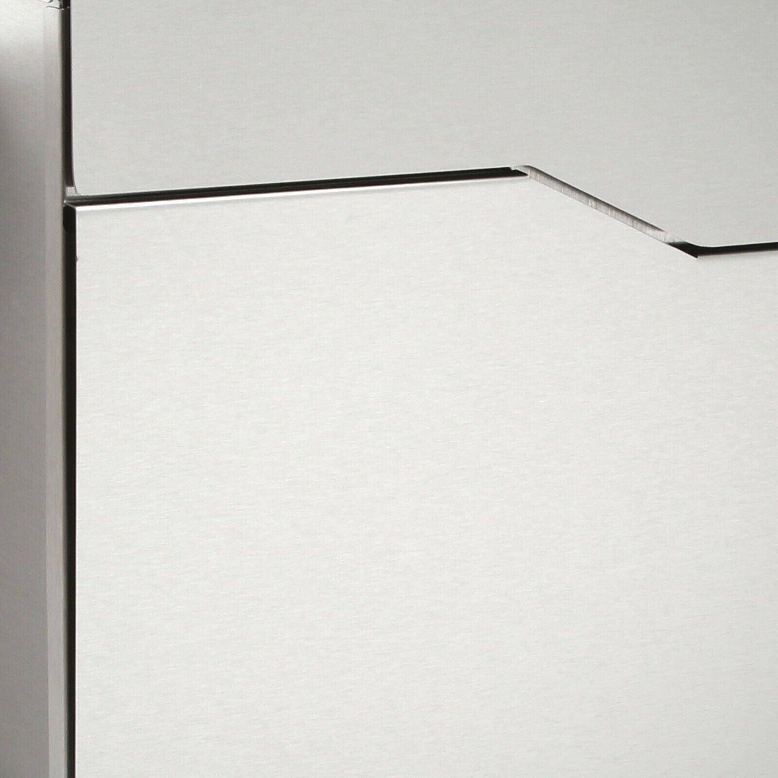Helloshop26 - Boite aux lettres design acier inoxydable compartiment journaux poste acier inoxydable argenté - Imagen 5