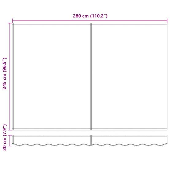 ComfortXL - Store banne manuel LED alu terrasse jardin protection solaire 3x2,5m toile gris clair - ComfortXL Outdoor Living - Image 10