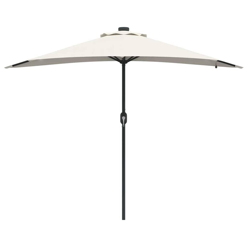 Parasol de jardin Polyester et Acier Sable 294 x 150 x 223 cm - PANGIVO - Image 4