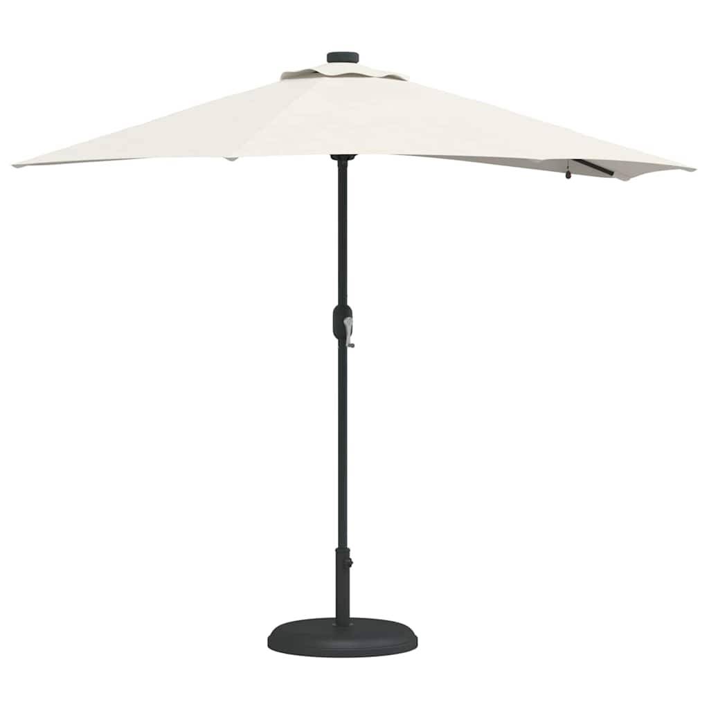 Parasol de jardin Polyester et Acier Sable 294 x 150 x 223 cm - PANGIVO - Image 2