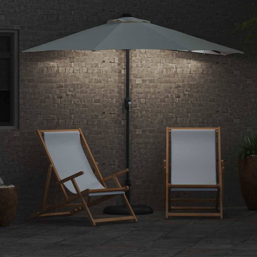 Parasol de jardin Polyester et Acier Sable 294 x 150 x 223 cm - PANGIVO - Image 3