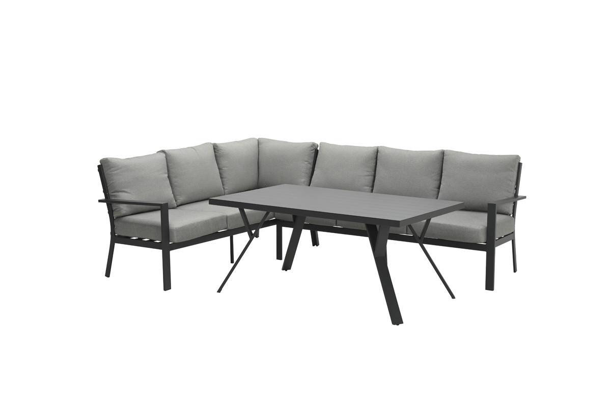 Garden Impressions - Salon de jardin Sergio 3 pcs G noir charbon/ gris clair - Garden Impressions - Imagen 1