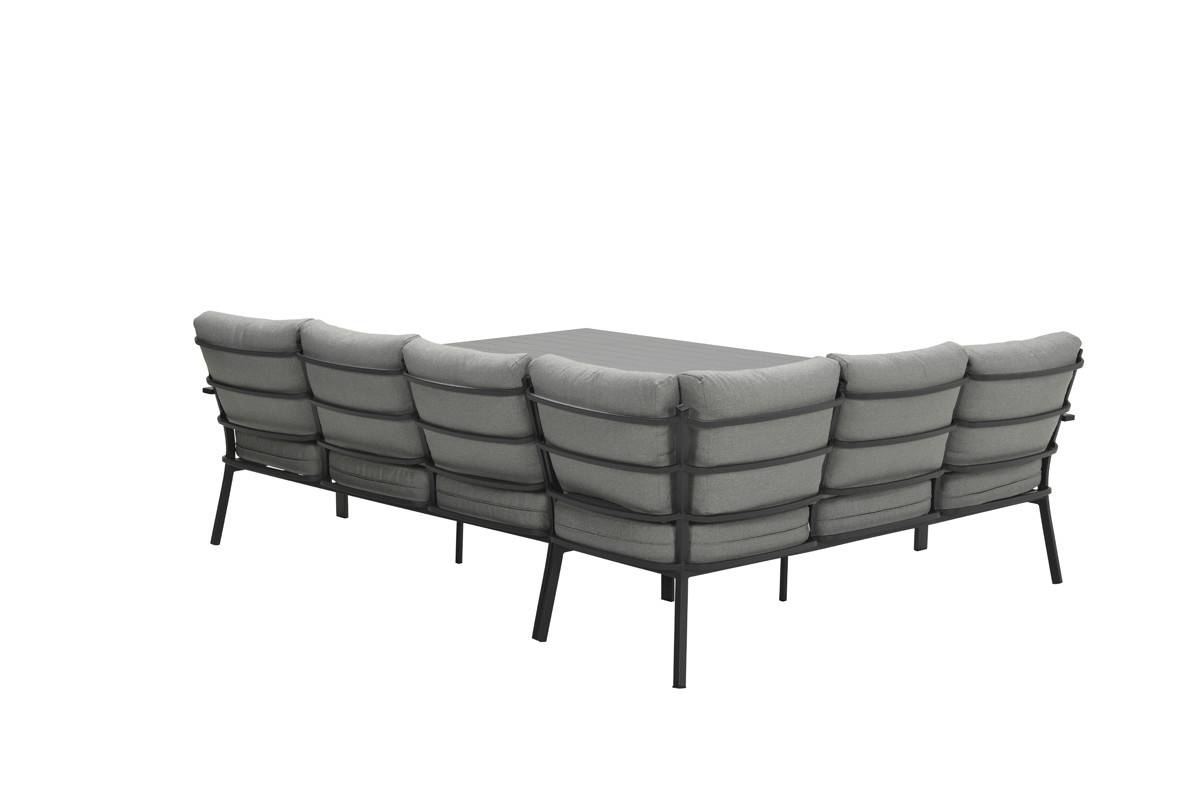 Garden Impressions - Salon de jardin Sergio 3 pcs G noir charbon/ gris clair - Garden Impressions - Imagen 3