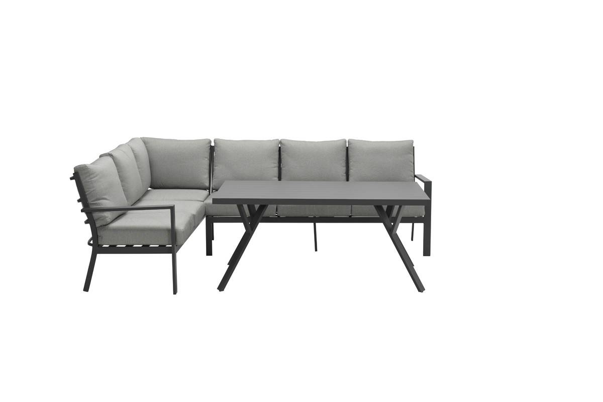 Garden Impressions - Salon de jardin Sergio 3 pcs G noir charbon/ gris clair - Garden Impressions - Imagen 5