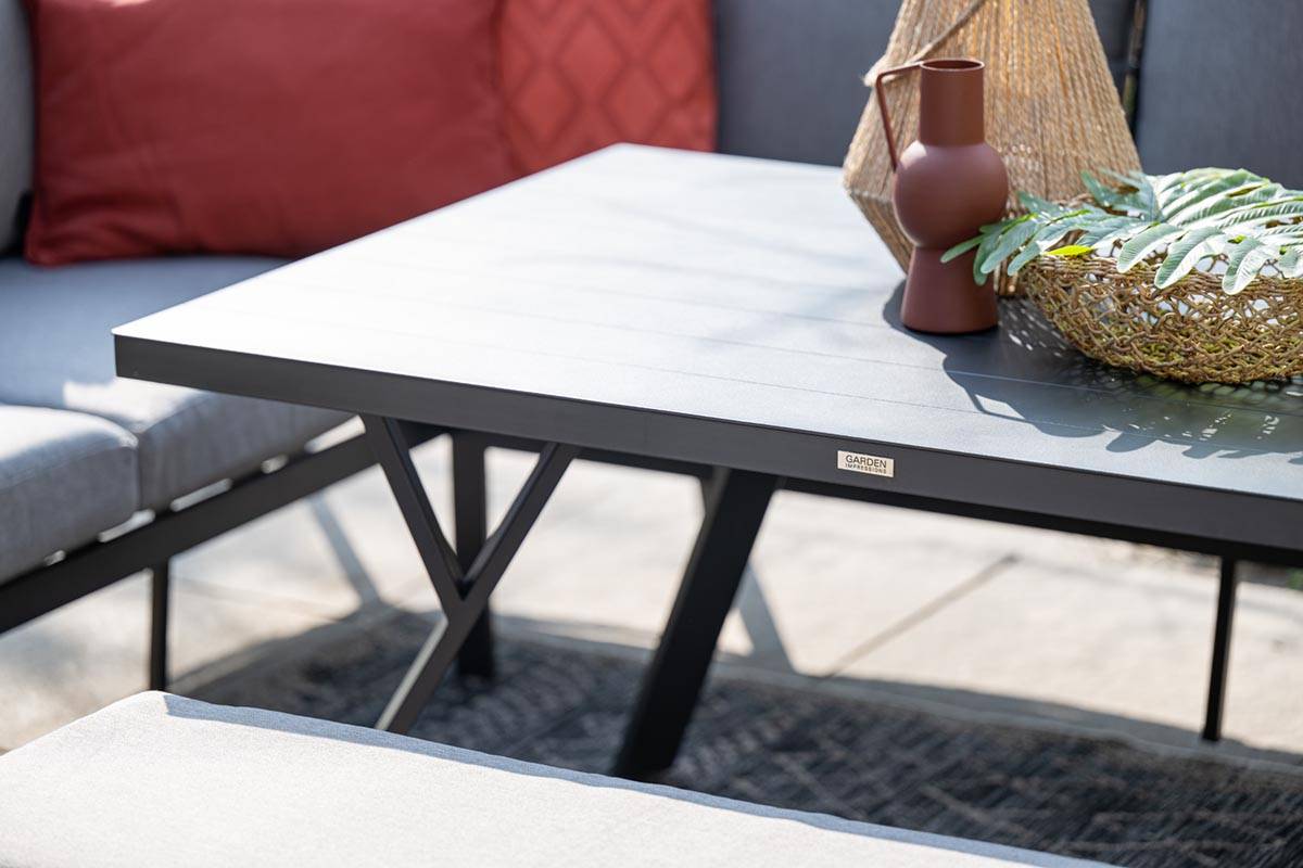 Garden Impressions - Salon de jardin Sergio 3 pcs G noir charbon/ gris clair - Garden Impressions - Imagen 6