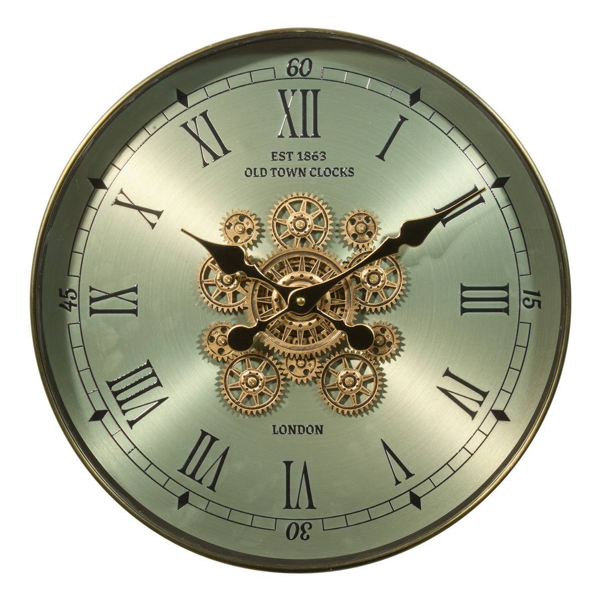 Atmosphera - Horloge Michel D45cm vert - Atmosphera Créateur d'intérieur