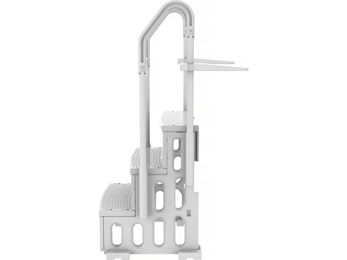 Habitat Et Jardin - Escalier Simple De Piscine "nathan" - 3 Marches - En Plastique -habitat Et Jardin - Image 4