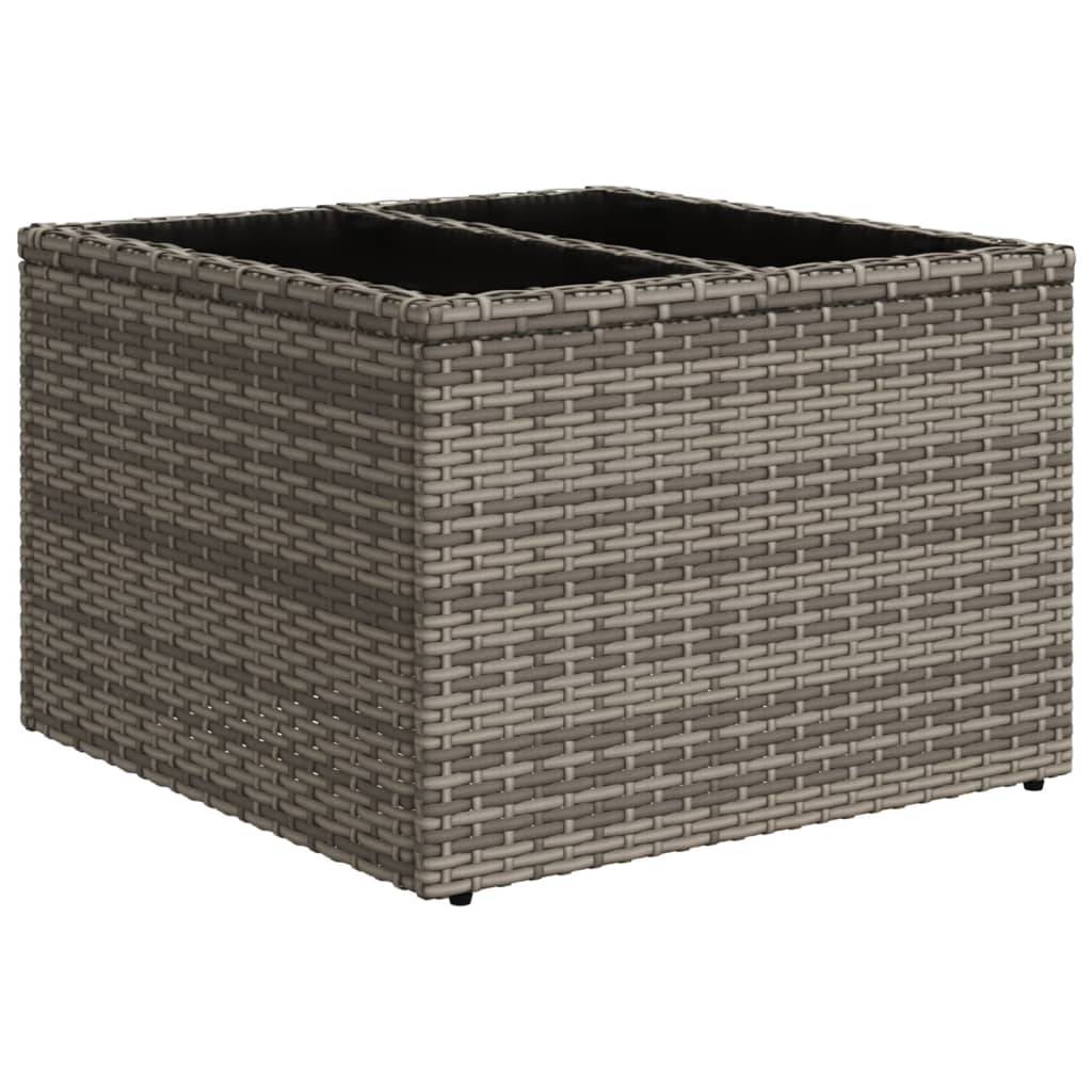 Salon de jardin 8 personnes Résine tressée Ensemble modulable avec table basse Gris – ComfortXL Outdoor Living - Image 5