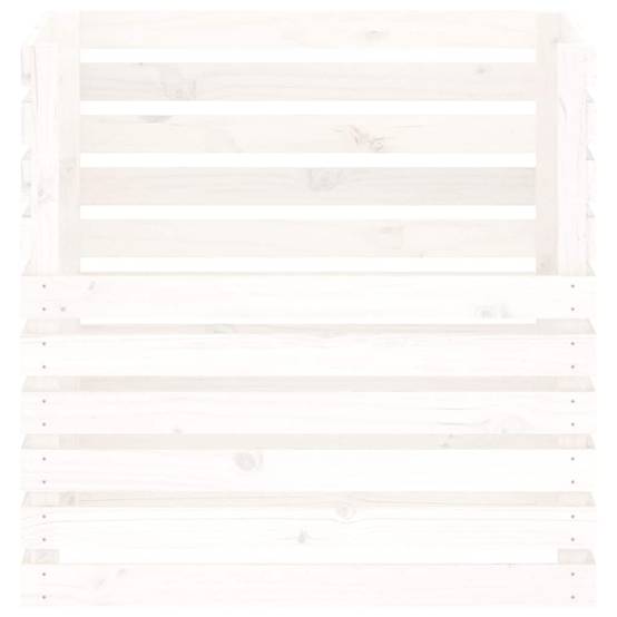 Composteur bois de pin blanc 80 x 80 x 78 cm - PANGIVO - Image 5