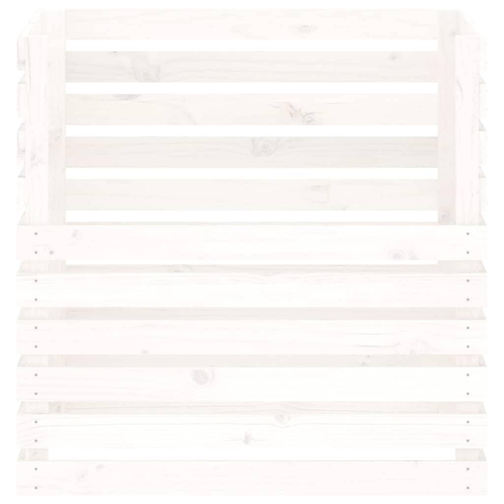 Composteur bois de pin blanc 80 x 80 x 78 cm - PANGIVO - Image 5