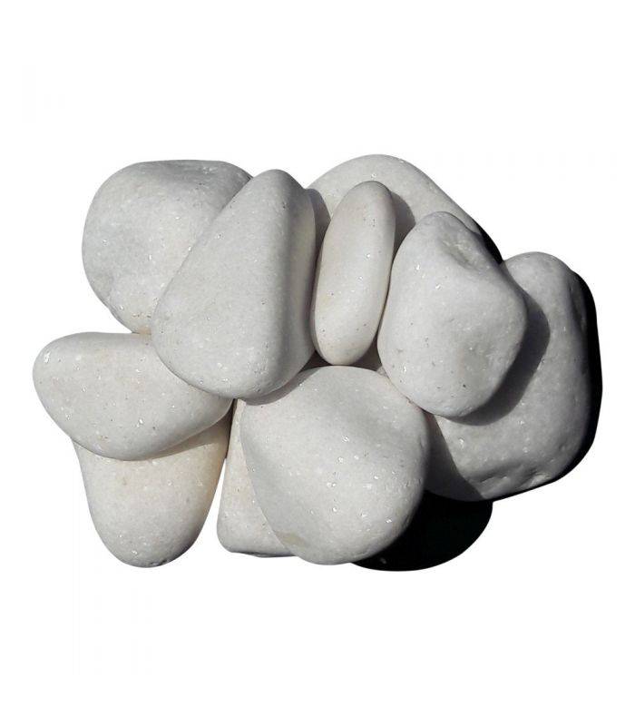 Galet marbre blanc pur 40-60mm, Filet 20 kg - F-PAI050 - Image 3