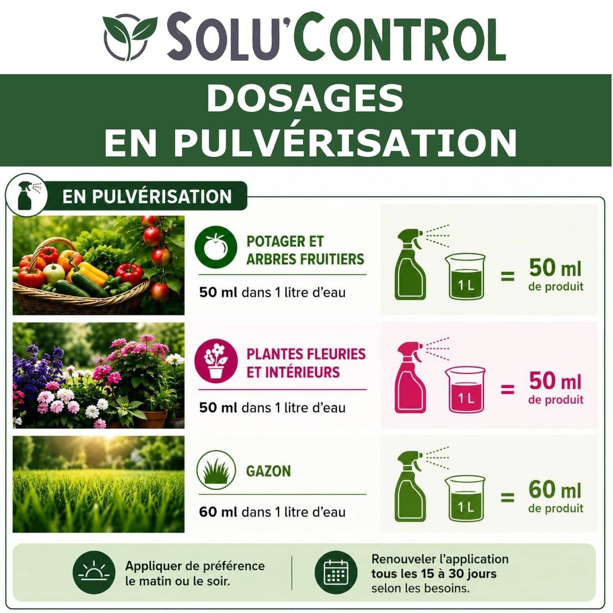 Tout pour les nuisibles - Biostimulant Concentré à l'Extrait d'Ail, d'Ortie et de Plantes Solu'Control Vége'Défense – 1 litre – Renforce les Défenses Naturelles des Plantes - Image 3