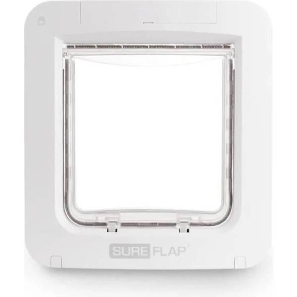 SUREFLAP - SUREFLAP Grande Chatiere a Puce électronique Connecté - Blanc - 178 mm x 170 mm (Livré sans le Hub)