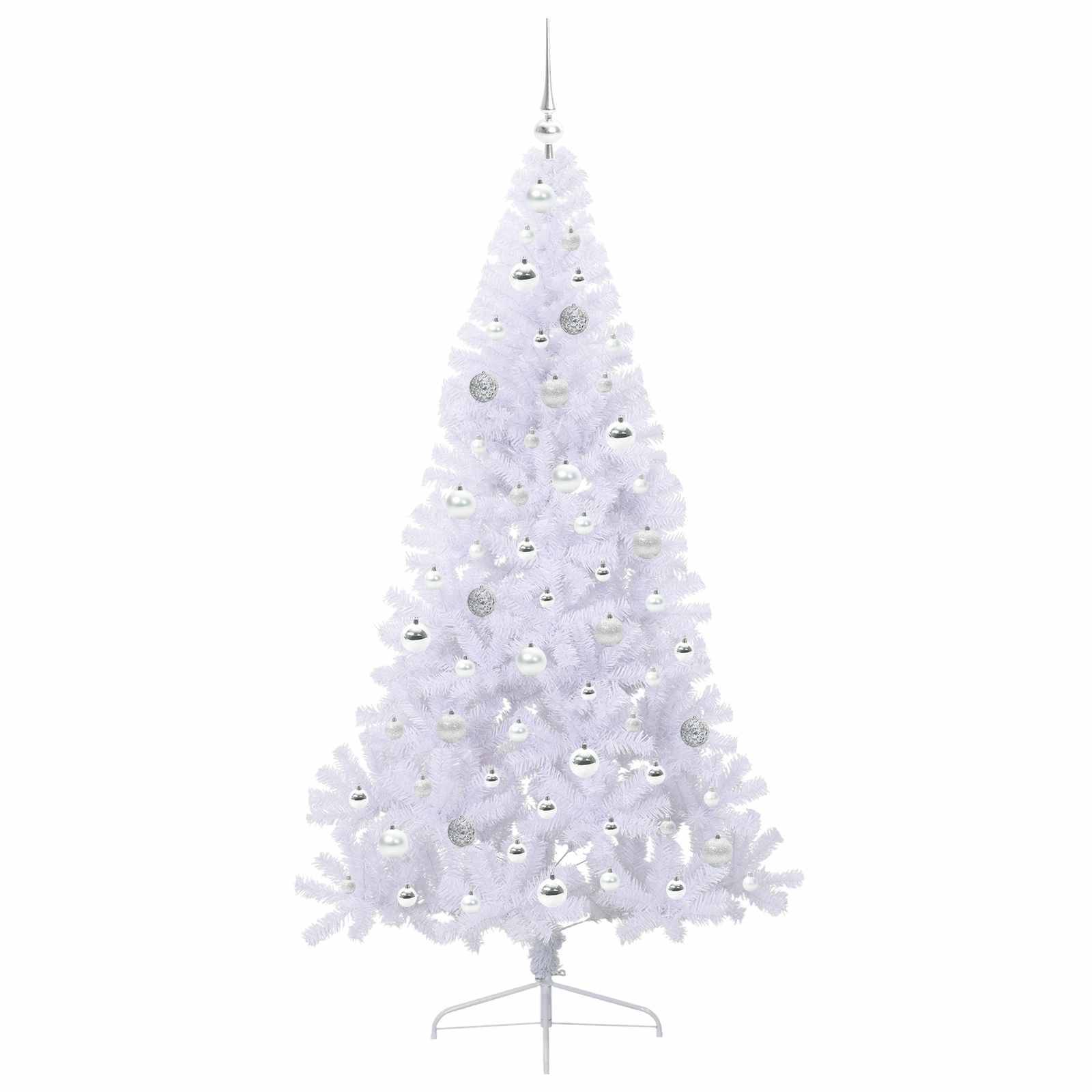 Vidaxl - Sapin de Noël artificiel avec 300 LED Blanc 180 cm PVC et Acier vidaXL 3426817 - Image 5