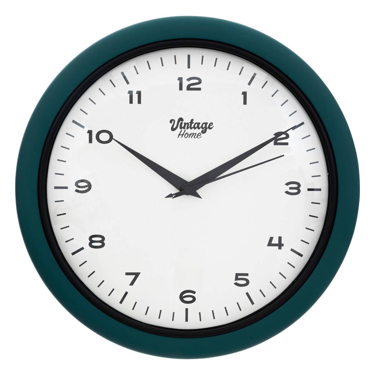 Pendule murale Rétro & Vintage Bleu canard D 28 cm - Imagen 1