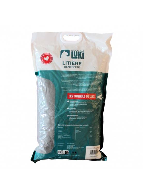 Litiere bentonite agglo sans odeur charbon actif - Mon Ami Luki - Image 2