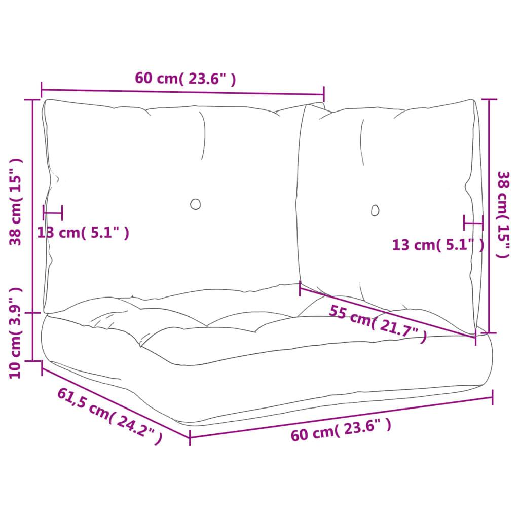 Lot de 3 Coussins Salon de Jardin Palette en Tissu Imperméable Rouge Bordeaux 61.5x60cm – ComfortXL Outdoor Living - Image 6
