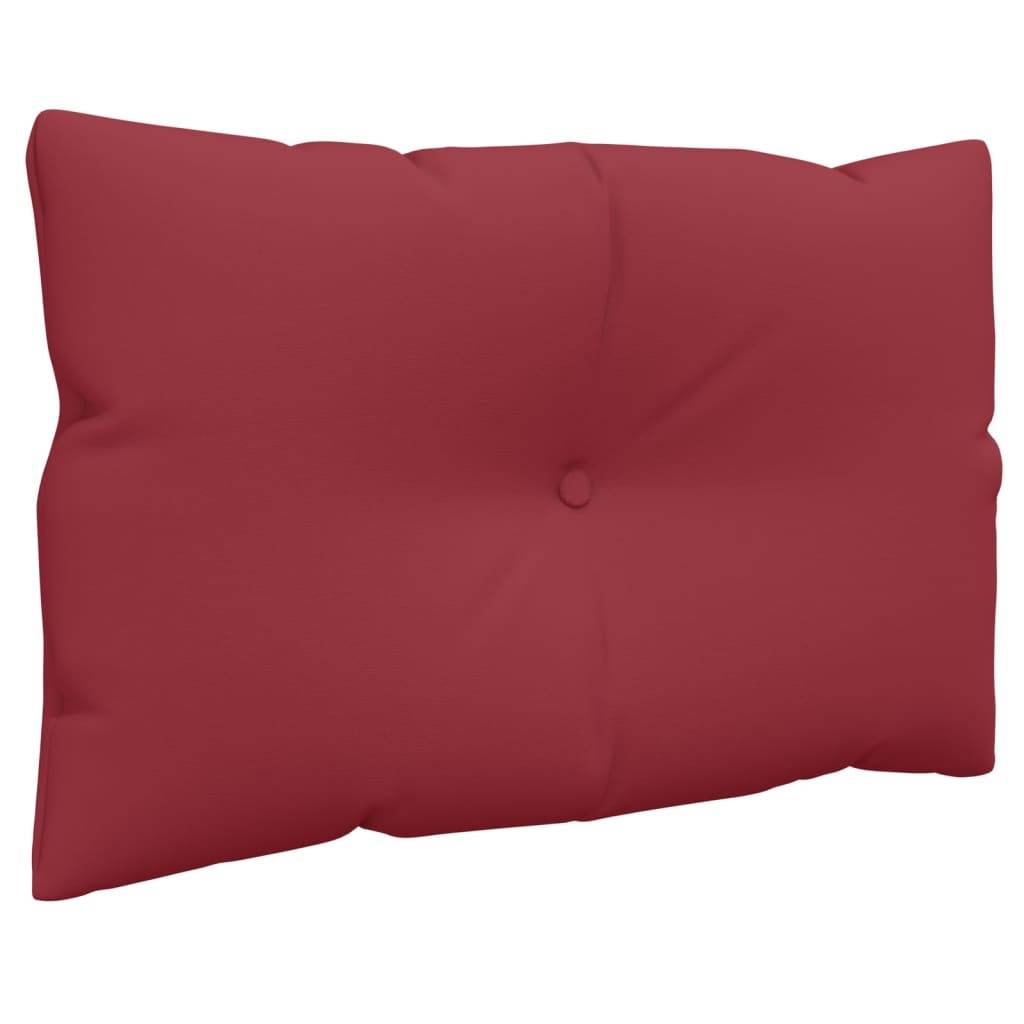 Lot de 3 Coussins Salon de Jardin Palette en Tissu Imperméable Rouge Bordeaux 61.5x60cm – ComfortXL Outdoor Living - Image 4