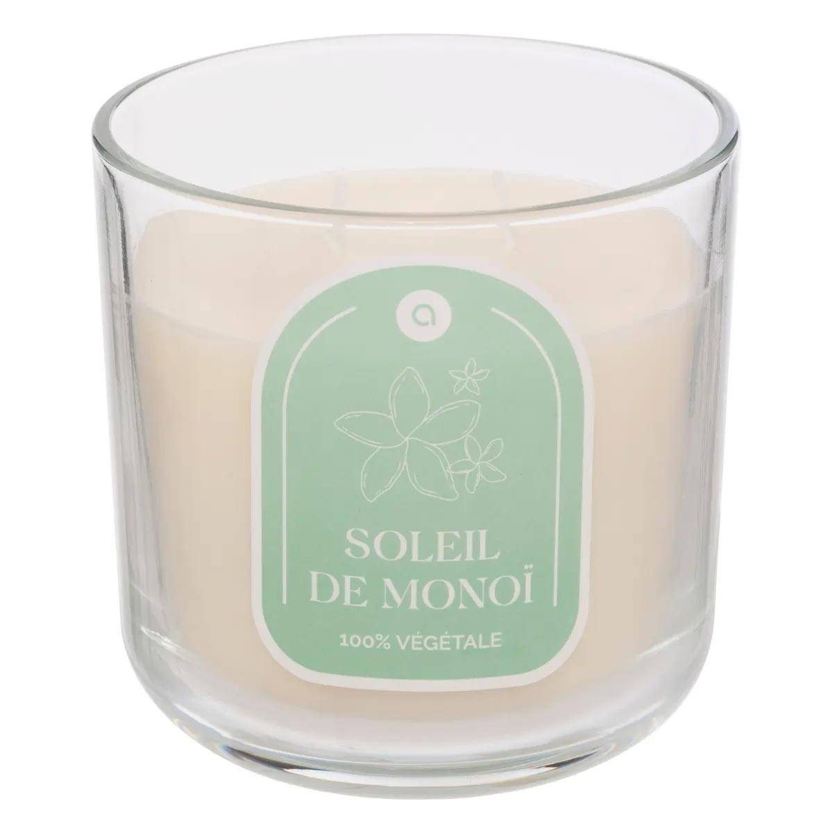 Bougie Parfumée en Verre "Floa" 350g Monoï - Image 1