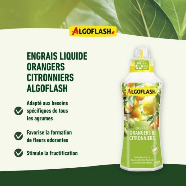 Algoflash - Engrais Orangers Et Citronniers 750 Ml - Imagen 3
