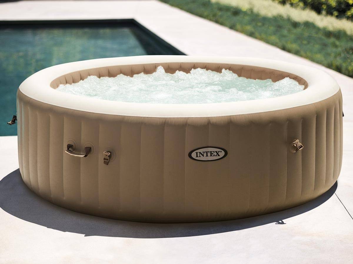 Kit spa gonflable Intex PureSpa Sahara rond Bulles 6 places + 6 filtres - Imagen 2