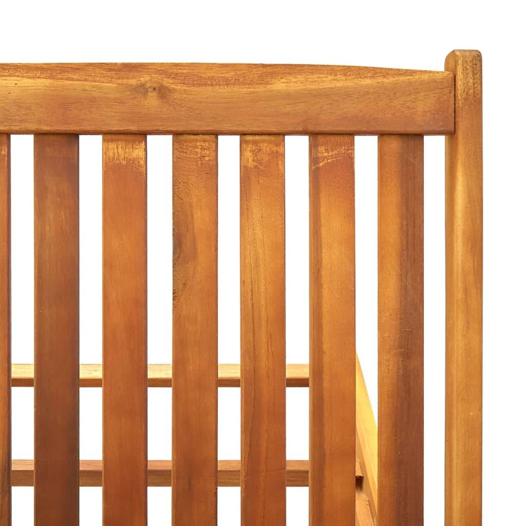 Vidaxl - Chaise longue bois d'acacia solide vidaXL 311871 - Imagen 7