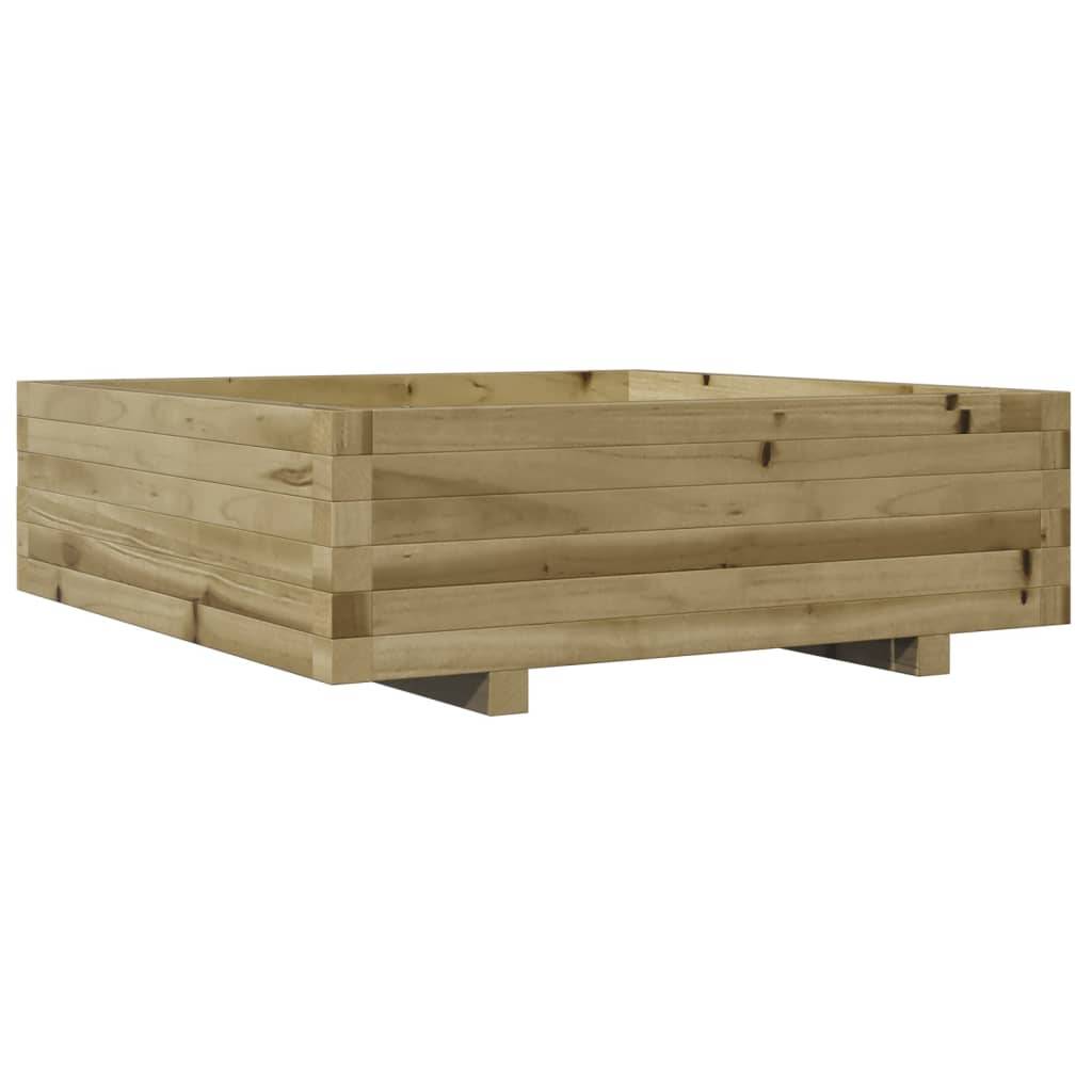 Maison Chic - Jardinière, Bac à fleurs, Pot de fleurs 80x80x26,5 cm bois de pin imprégné - Imagen 1