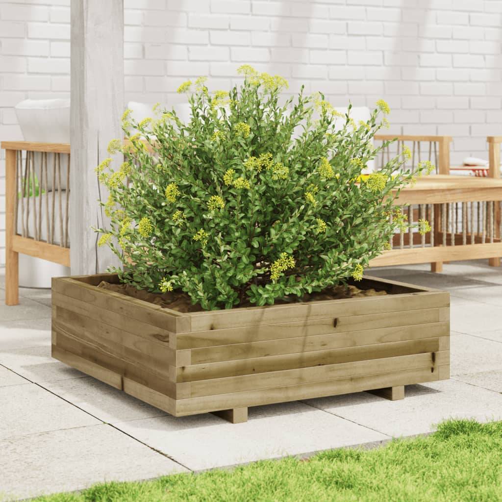 Maison Chic - Jardinière, Bac à fleurs, Pot de fleurs 80x80x26,5 cm bois de pin imprégné - Imagen 3