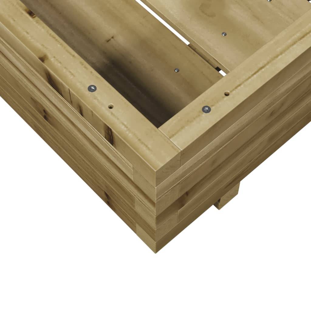 Maison Chic - Jardinière, Bac à fleurs, Pot de fleurs 80x80x26,5 cm bois de pin imprégné - Imagen 8