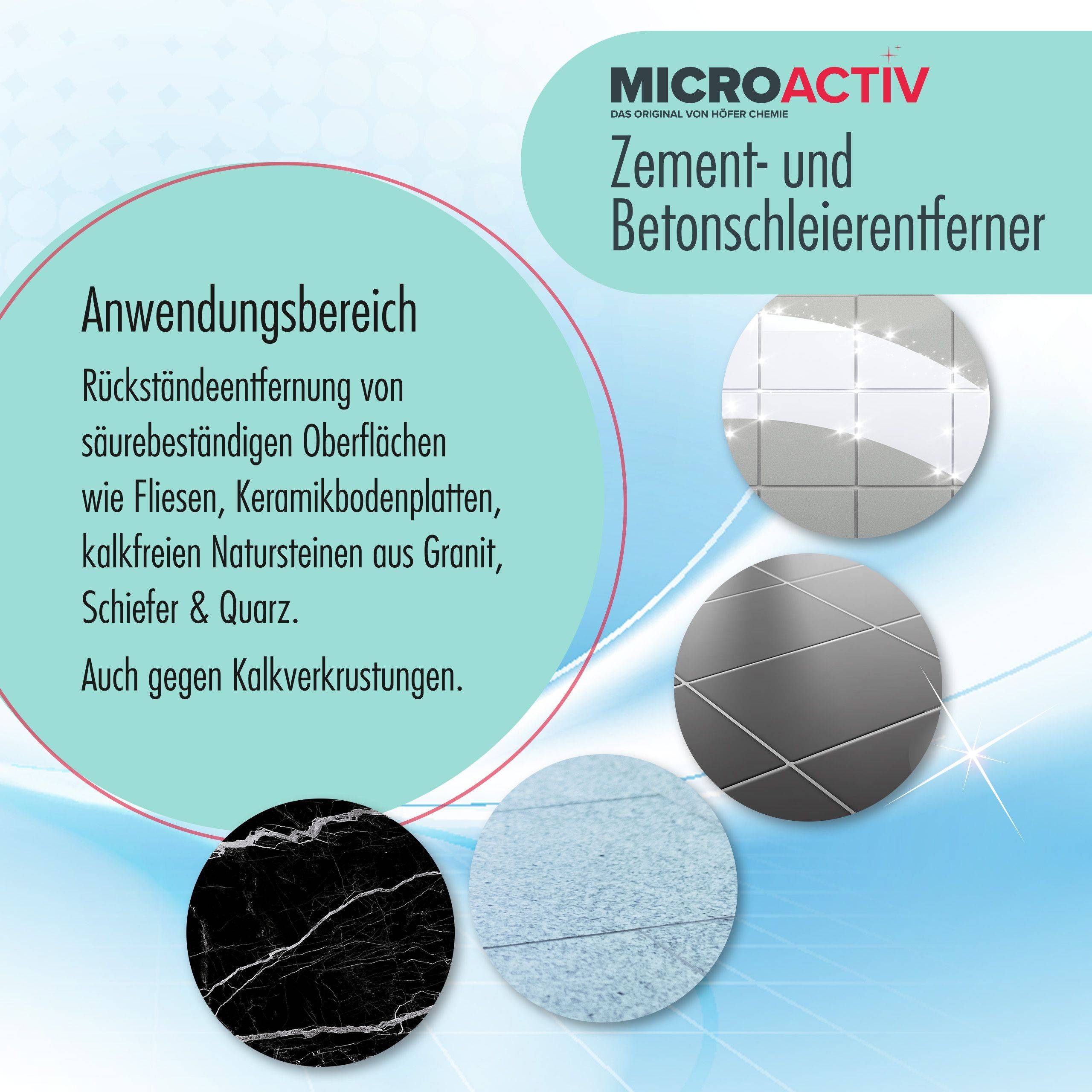 1 L de Microactiv® nettoyant pour voile de ciment et béton en bouteille x 6 - Image 4