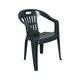 Dmora - Ensemble de 4 chaises d'extérieur Velletri, Sièges de jardin, Chaise pour table à manger, Fauteuil d'extérieur, 56x57h80 cm, Vert - Dmora - Imagen 4