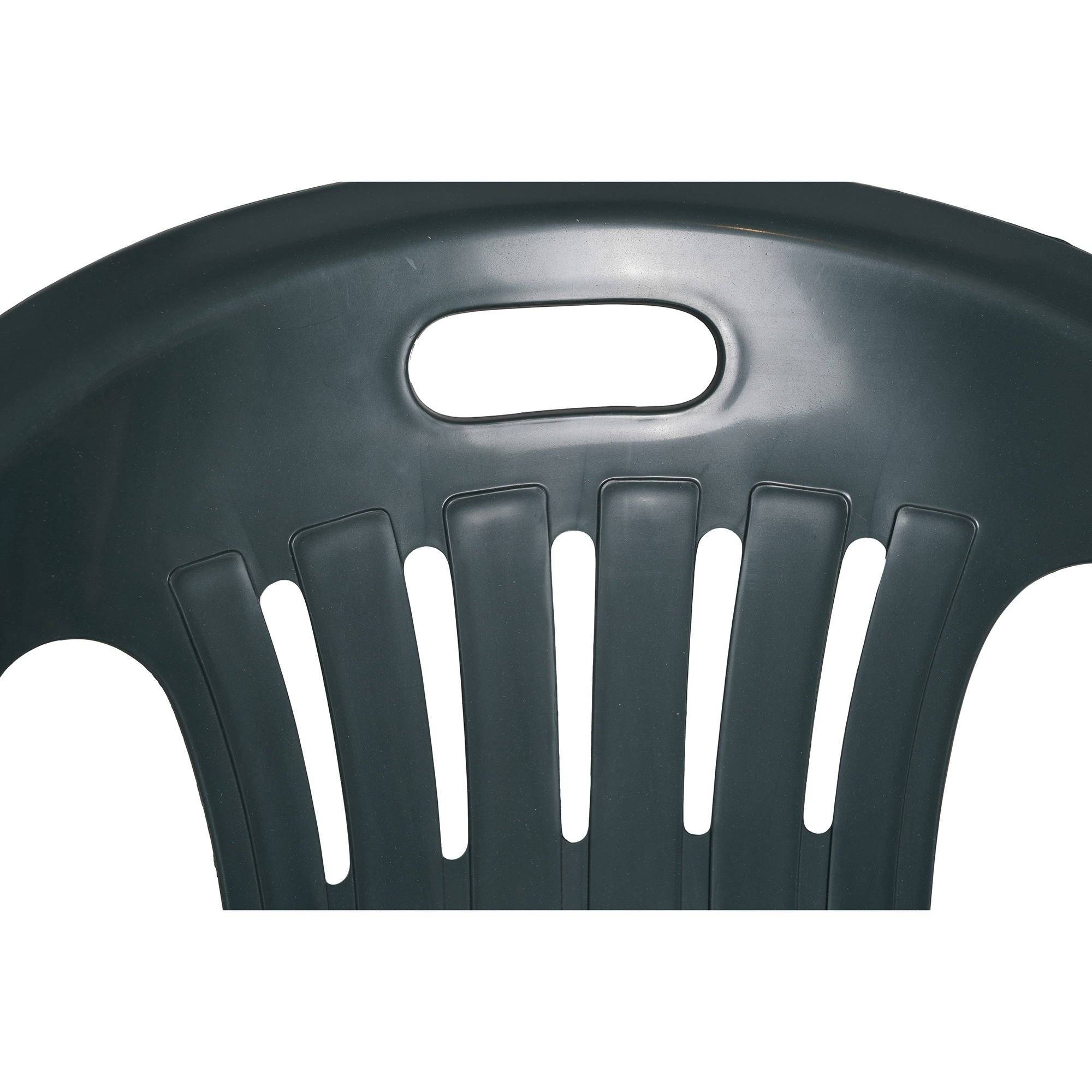 Dmora - Ensemble de 4 chaises d'extérieur Velletri, Sièges de jardin, Chaise pour table à manger, Fauteuil d'extérieur, 56x57h80 cm, Vert - Dmora - Imagen 5