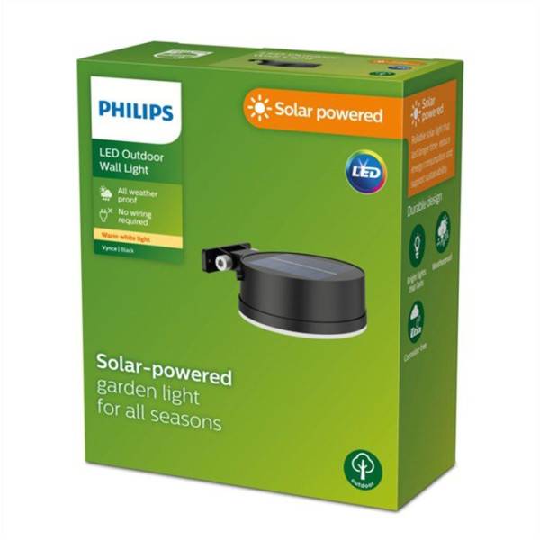 Philips - Applique murale - PHILIPS - Vynce - Rond solaire - Noir - Image 2
