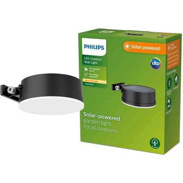 Philips - Applique murale - PHILIPS - Vynce - Rond solaire - Noir - Image 4