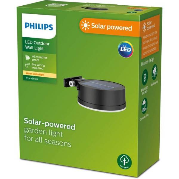 Philips - Applique murale - PHILIPS - Vynce - Rond solaire - Noir - Image 3