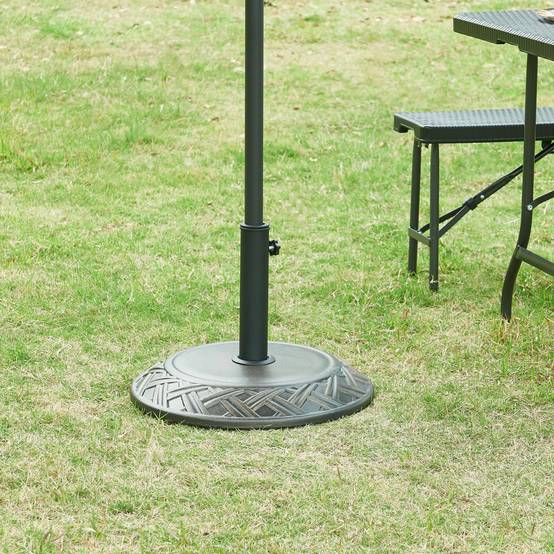 Casa.Pro - Pied de parasol Bisegna avec adaptateurs 34 39 49 55 mm bronze casa.pro - Imagen 3