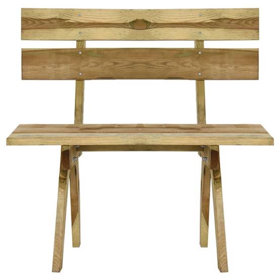 Banc de jardin Brun 60 X 110 cm - Prolenta Premium - Image 2