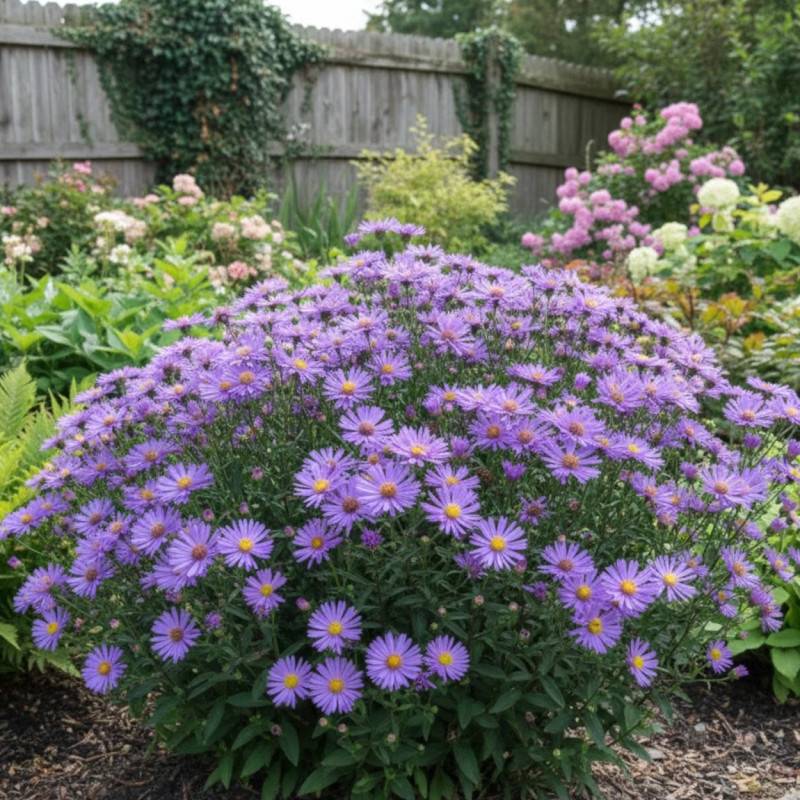 Aster d'été Butzemann à fleurs Bleue/ - feuillage Caduc - Godet - 5/20 cm