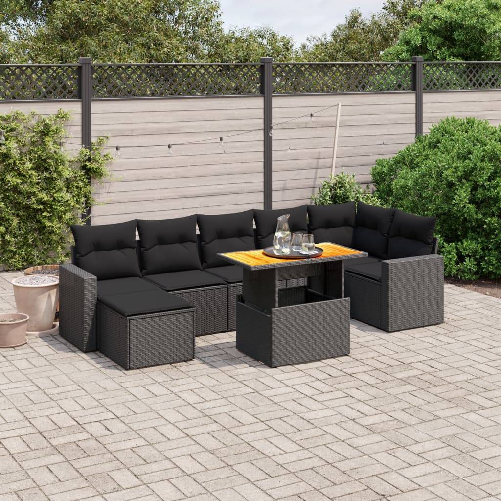 Salon de jardin vidaXL Jeu de Meuble de Jardin 35 pcs Résine Tressée