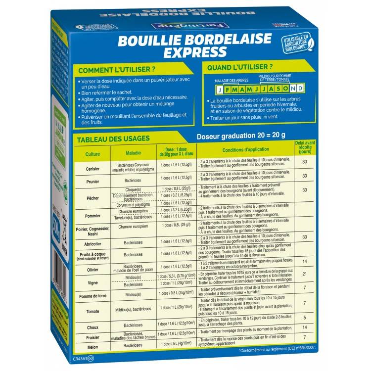 Fertiligène - Fertiligène - Bouillie Bordelaise Express Granulés - 500gr (BOUG5N) - Image 2