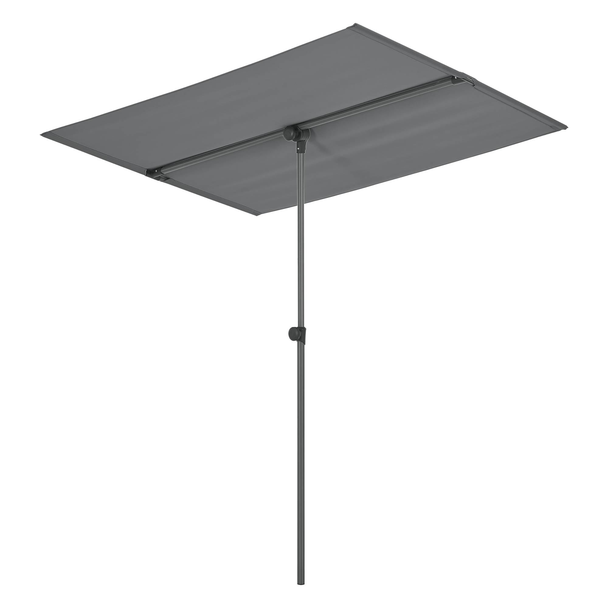 Pro.Tec - Parasol Carsoli inclinable à 360° rectangulaire 180 x 130 cm gris [pro.tec] - Imagen 1