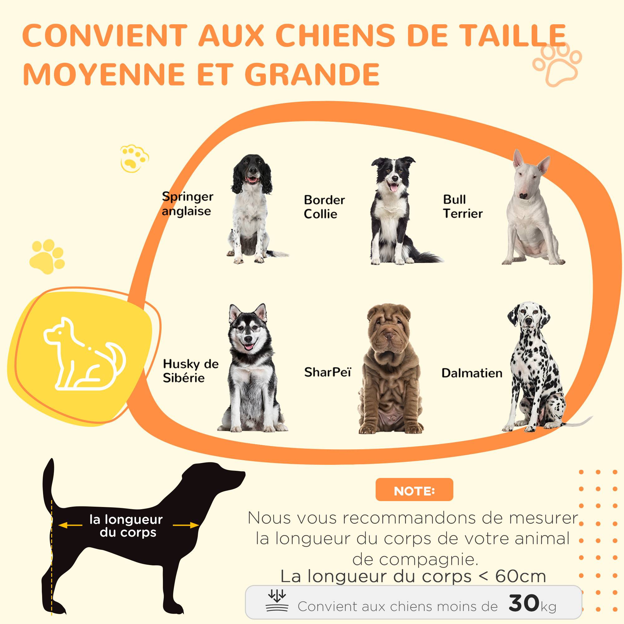 Pawhut - Cage pour chien sur roulettes 2 portes verrouillables - support gamelle, plateau amovible - acier noir - Imagen 4