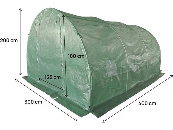 Bâche Pour Serre Tunnel De Jardin "lys" - 12 M² - 130g - Vert -habitat Et Jardin - Image 4