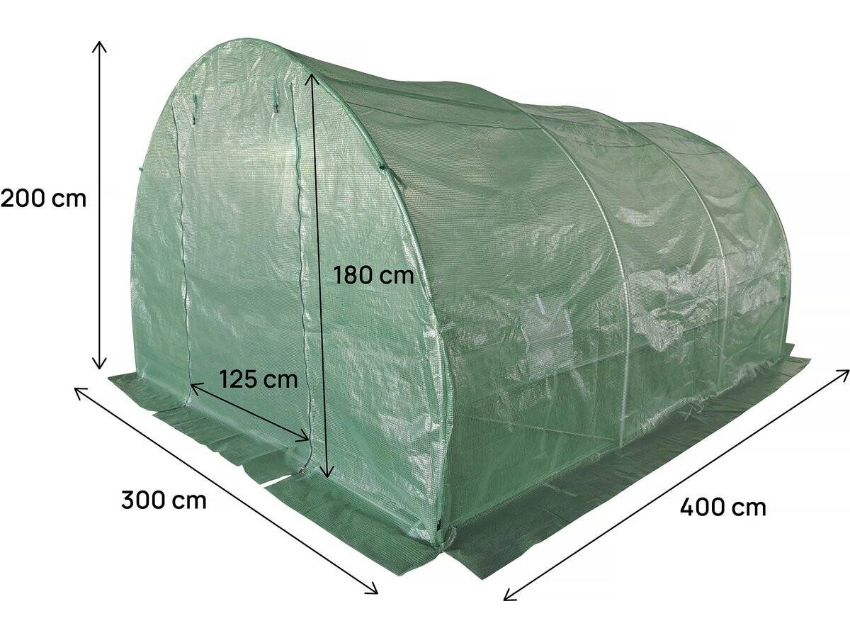 Bâche Pour Serre Tunnel De Jardin "lys" - 12 M² - 130g - Vert -habitat Et Jardin - Image 4