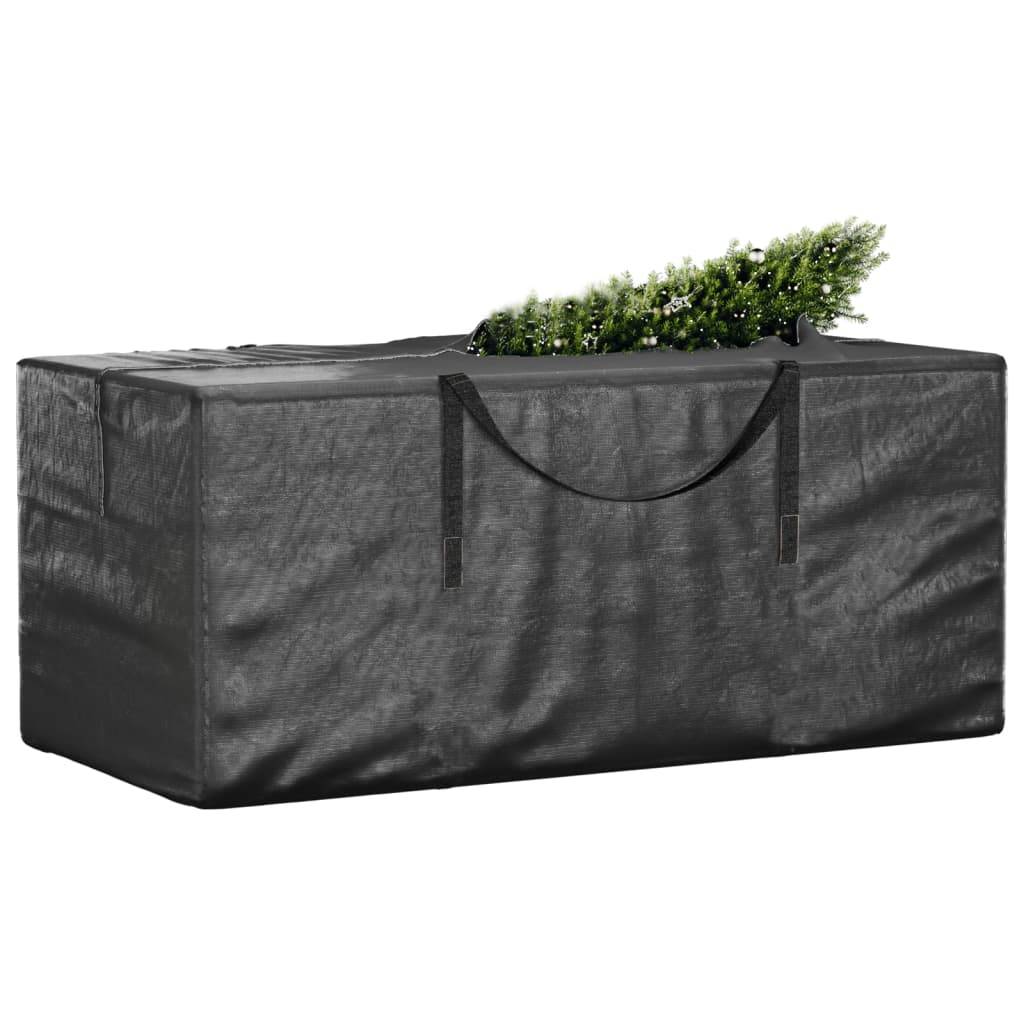 2 pcs Housses de protection pour sapin de Noël - Sacs de rangement noir polyéthylène-JU11976 - Image 1