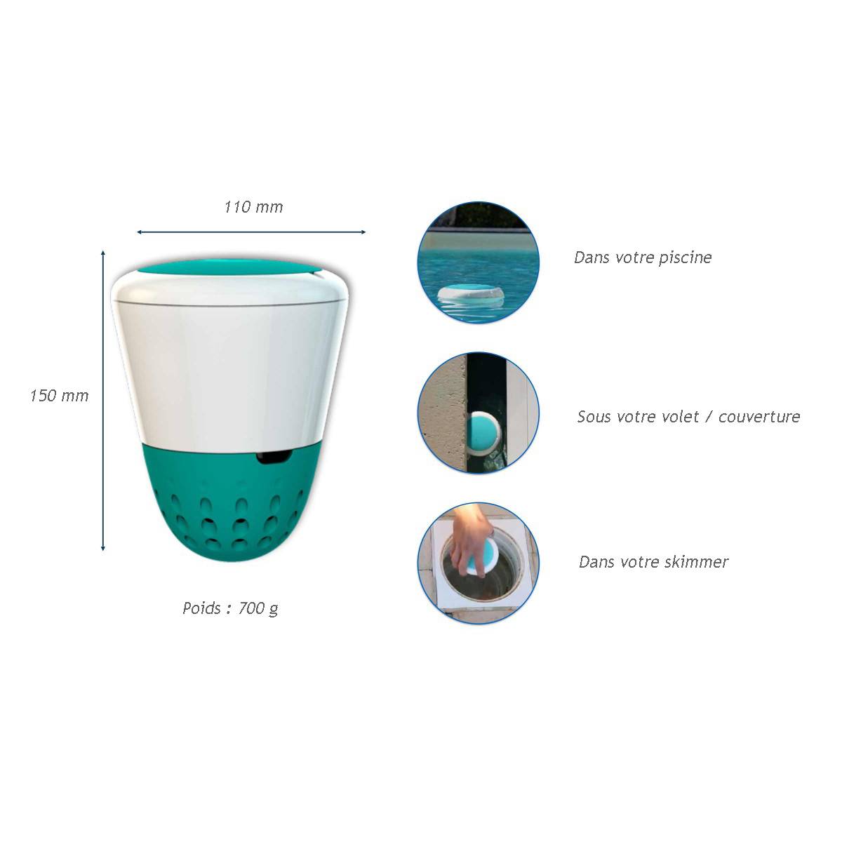 Ondilo - Analyseur d'eau connecté wifi + bluetooth ICO POOL SALT Ondilo - Imagen 2