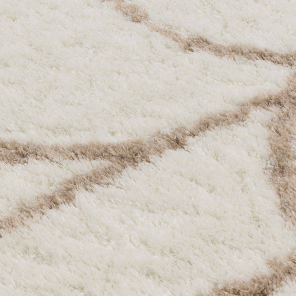 Jardindeco - Tapis intérieur en polyester poils longs Léna arc 160 x 120 cm - Imagen 2